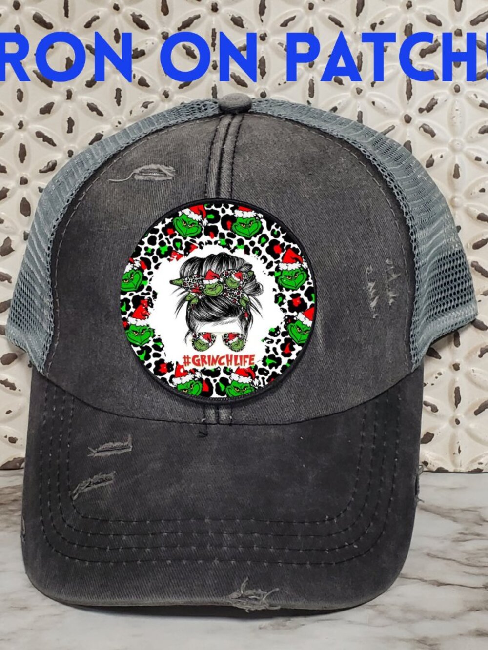 The Grinch Iron on Patch